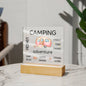 Whimsical Camping LED Night Light