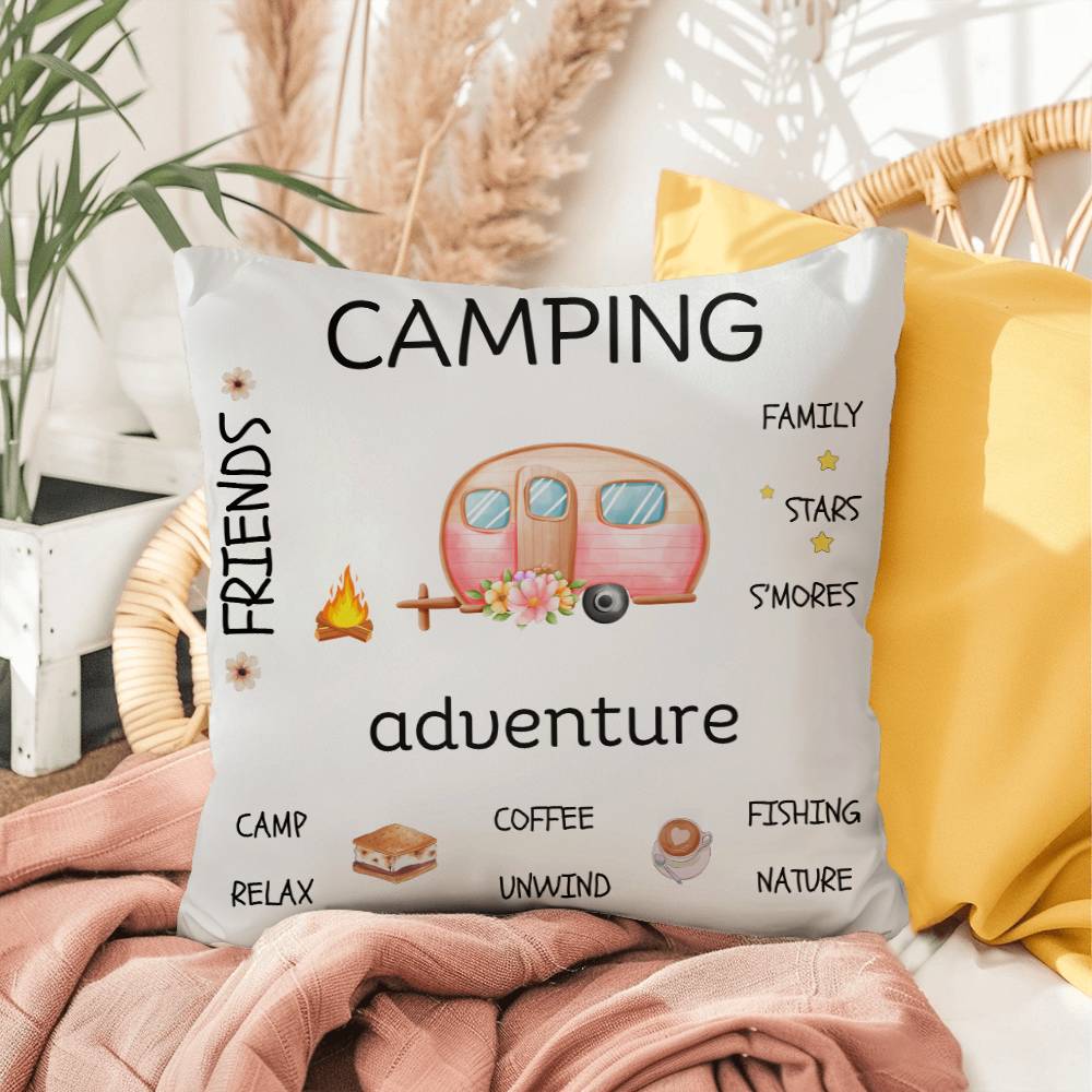 Whimsy Camping Pillow for Inside or Outside Use