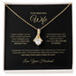 To My Beautiful Wife Alluring Beauty Necklace