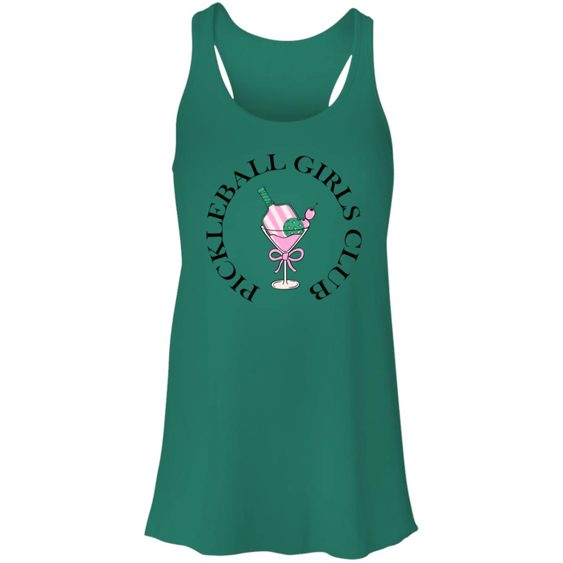 Country Club Chic Pickleball Girls Flowy Tank Top