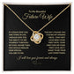 Beautiful Future Wife Love Knot Necklace