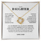 Daughter Love Knot Necklace
