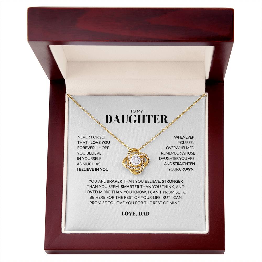Daughter Love Knot Necklace