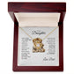To My Daughter Love Knot Lion Necklace