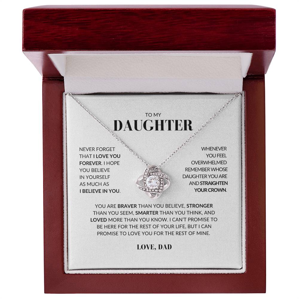 Daughter Love Knot Necklace