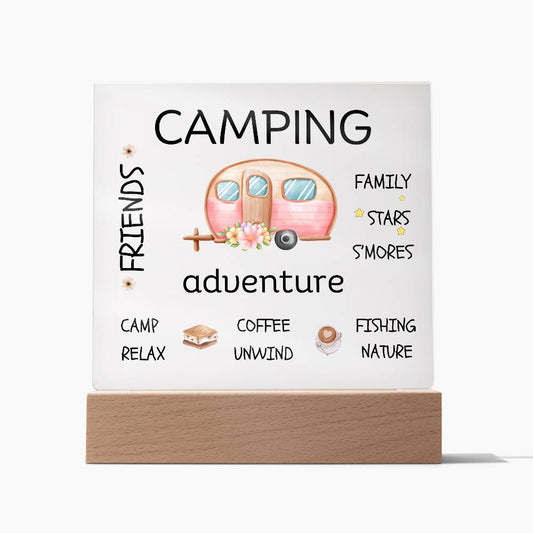 Whimsical Camping LED Night Light
