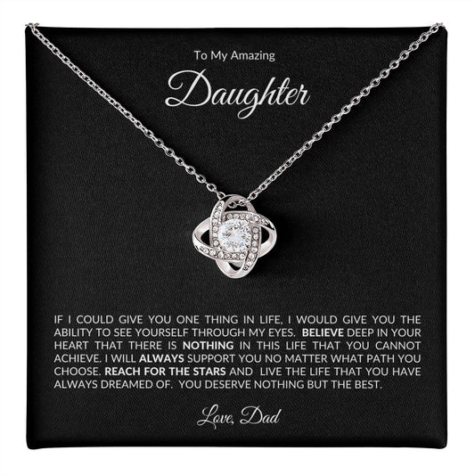 Amazing Daughter - Love Knot Necklace